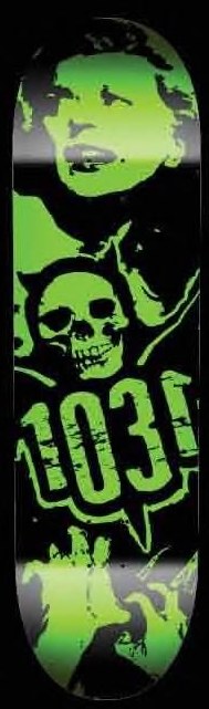 1031 Tijuana Terror (Green Dip) deck in the 1031 2011 Spring Catalog