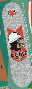 Acme Army Ape deck in the ABC Distribution 2001 Winter