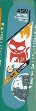 Acme Unity Series Cat deck in the ABC Distribution 2001 Winter
