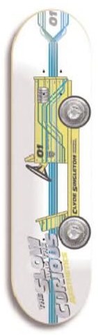 Aesthetics Singleton Slow and Curious deck in the Aesthetics 2004 Back To School Linesheet