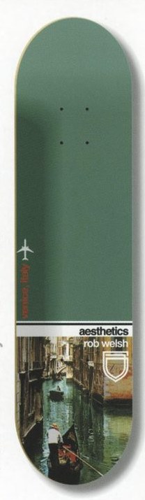 Aesthetics Welsh Italy deck in the Aesthetics Skateboards Spring/Summer 2001 Catalog