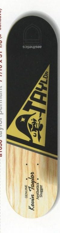 Aesthetics Taylor Pennant deck in the Aesthetics Skateboards Spring/Summer 2001 Catalog