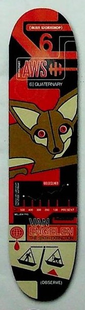 Alien Workshop Van Engelen Sixth Extinction deck in the Alien Workshop 1999-2000 Catalog