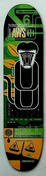 Alien Workshop Dill Sixth Extinction deck in the Alien Workshop 1999-2000 Catalog
