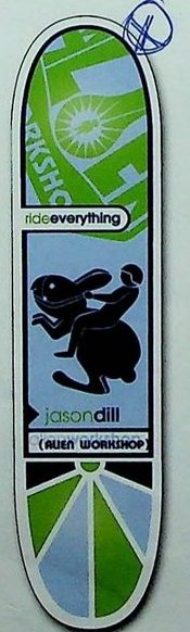 Alien Workshop Dill Ride Everything deck in the Alien Workshop 1999-2000 Catalog