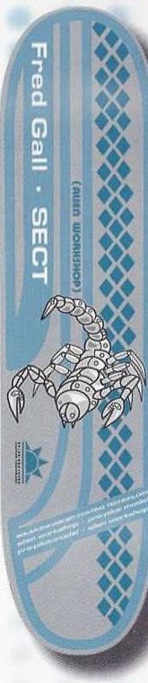 Alien Workshop Gall Blue Steel deck in the Alien Workshop Catalog 1998 Fall Winter