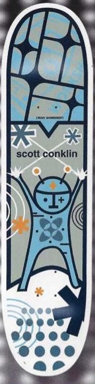 Alien Workshop Conklin White Wash deck in the Alien Workshop Catalog 1998 Fall Winter