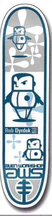 Alien Workshop Dyrdek White deck in the Alien Workshop Catalog 1999 Spring