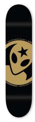 Alien Workshop Kirchart Dot Black Gold deck in the Alien Workshop Catalog 2008 Spring