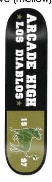 Arcade Arcade High Los Diablos (Olive) deck in the Arcade 2002 Spring Catalog