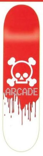 Arcade Skull Blood (White) deck in the Arcade 2002 Winter