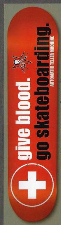 ATM Give Blood (Red) deck in the ATM Click Catalog 2001
