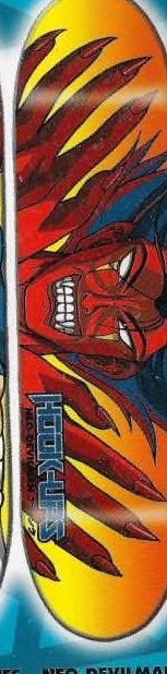 Hook-Ups Neo-Devilman deck in the Birdhouse Distribution 1999
