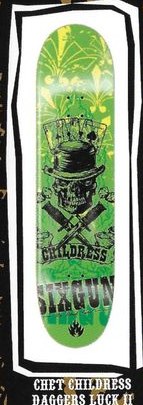 Sixgun Childress Daggers Luck II deck in the Black Label 2003 Summer Catalog