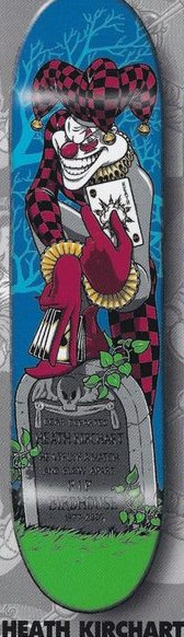 Birdhouse Kirchart Joker deck in the Blitz Distribution 2000 Fall
