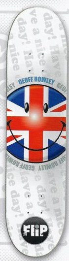 Flip Rowley Smiley Face deck in the Blitz Distribution 2000 Fall