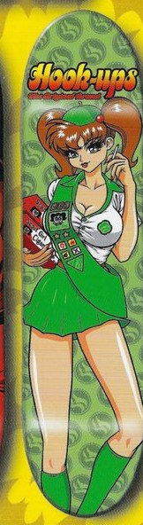 Hook-Ups Cigarette Scout Girl deck in the Blitz Distribution 2000 Fall