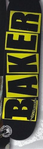 Baker Danger Logo (Yellow) deck in the Blitz Distribution 2003 Fall