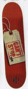 Firm Burnquist Hang Tag deck in the Blitz Distribution 2003 Fall