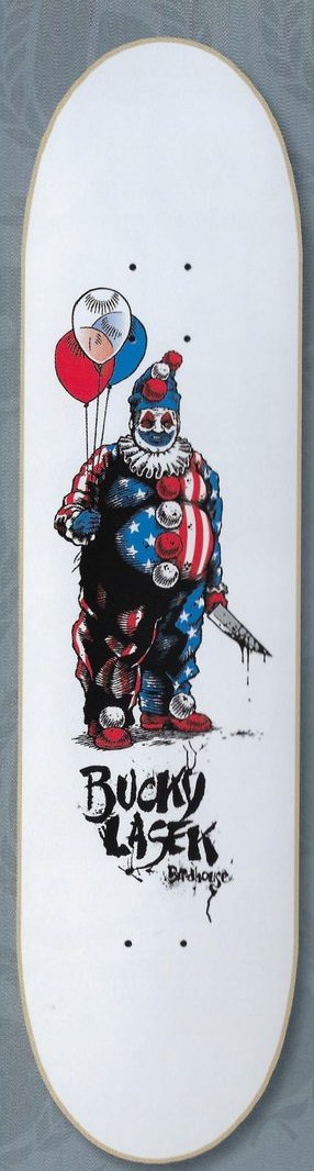 Birdhouse Lasek Clown (caption spelling Lasek) deck in the Blitz Distribution 2004 Fall
