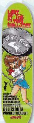 Hook-Ups Lady of the Flying Guillotine deck in the Blitz Distribution 2004 Spring