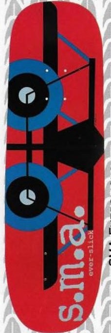 Santa Monica Airlines S.M.A. Everslick deck in the Cali4nia Skate Express #66 1992