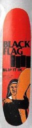 Focus Andy Roy Black Flag Slip It In deck in the Cali4nia Skate Express #73 1994
