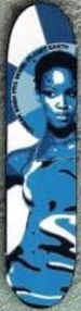Planet Earth Caesar Singh Blue Girl deck in the Cali4nia Skate Express 1995 #78