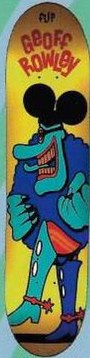 Flip Rowley Meanie deck in the Cali4nia Skate Express #80 1996