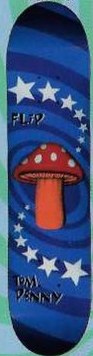 Flip Penny Mushroom deck in the Cali4nia Skate Express #80 1996