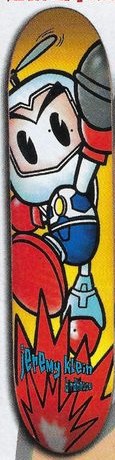 Birdhouse Klein Grenade Man deck in the Cali4nia Skate Express #81 1997
