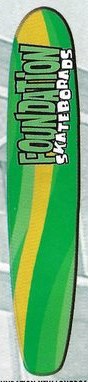 Foundation New Longboard deck in the Cali4nia Skate Express #83 1997 Summer/Fall