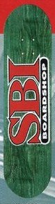 SBI Logo deck in the Cali4nia Skate Express #83 1997 Summer/Fall