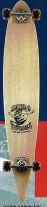 Sector 9 Down Hill deck in the Cali4nia Skate Express #83 1997 Summer/Fall