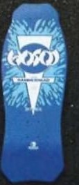 Skull Hosoi Hammerhead III deck in the California Surf Style 1988