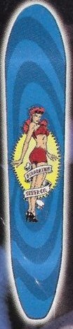 Foundation Redhead Longboard deck in the CCS 1997 Holiday