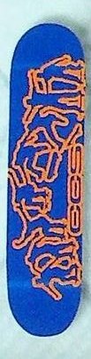 CCS Kickflip Logo (Blue/Orange) deck in the CCS 2000 Back To School