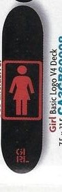Girl Basic Logo V4 (Red) deck in the CCS 2006 Spring