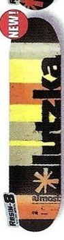 Almost Lutzka Painted Stripes deck in the CCS 2007 Summer