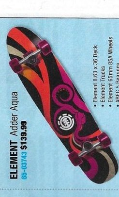 Element Adder Aqua deck in the CCS 2011 Back To School Catalog