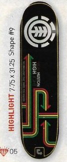 Element Nyjah Step Up (Highlight) deck in the CCS 2012 Holiday