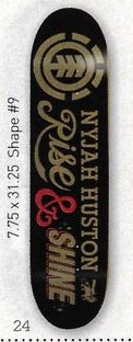 Element Nyjah Rise & Shine 2 deck in the CCS 2012 Holiday