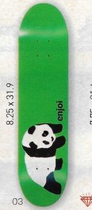 Enjoi OG Panda (Green) deck in the CCS 2012 Holiday