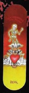 Real Schaaf Skeletal Love deck in the Deluxe Distribution 1997