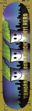 Anti Hero 3 Mile Island deck in the Deluxe Distribution 1998 Catalog