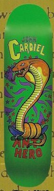 Anti Hero Cardiel Street Cobra deck in the Deluxe Distribution 1998 Catalog