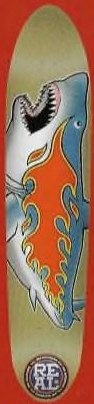 Real Shark Long Board deck in the Deluxe Distribution 1999