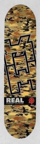 Real Hufnagel Renewal (Tan Camo) deck in the Deluxe Distribution 2001 Fall