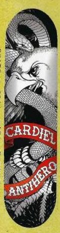 Anti Hero Cardiel Viva deck in the Deluxe Distribution 2001 Spring