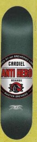 Anti Hero Cardiel Lager deck in the Deluxe Distribution 2001 Spring